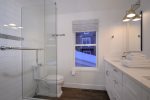 Master bedroom en-suite bathroom with walk-in shower